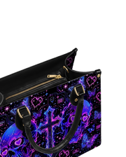 Neon Skull Leather Handbag