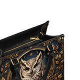 Stellar Owl Leather Handbag
