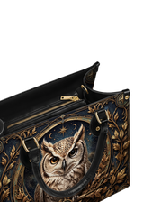 Stellar Owl Leather Handbag