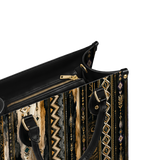 Obsidian Glow Leather Handbag