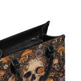 Bones Bloom Leather Handbag