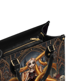 Metal Serpent Leather Handbag