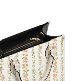 Blush Vine Leather Handbag