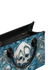 Bones Hold Leather Handbag