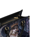 Raven's Moon Hymn Leather Handbag