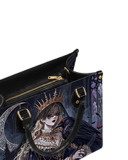 Raven's Moon Hymn Leather Handbag