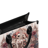 Oath of Bone & Rose Leather Handbag