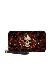 Skull Noel Long Zip Wallet