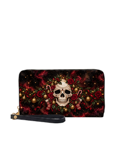 Skull Noel Long Zip Wallet