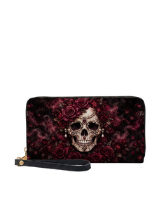 PearlSkull Long Zip Wallet