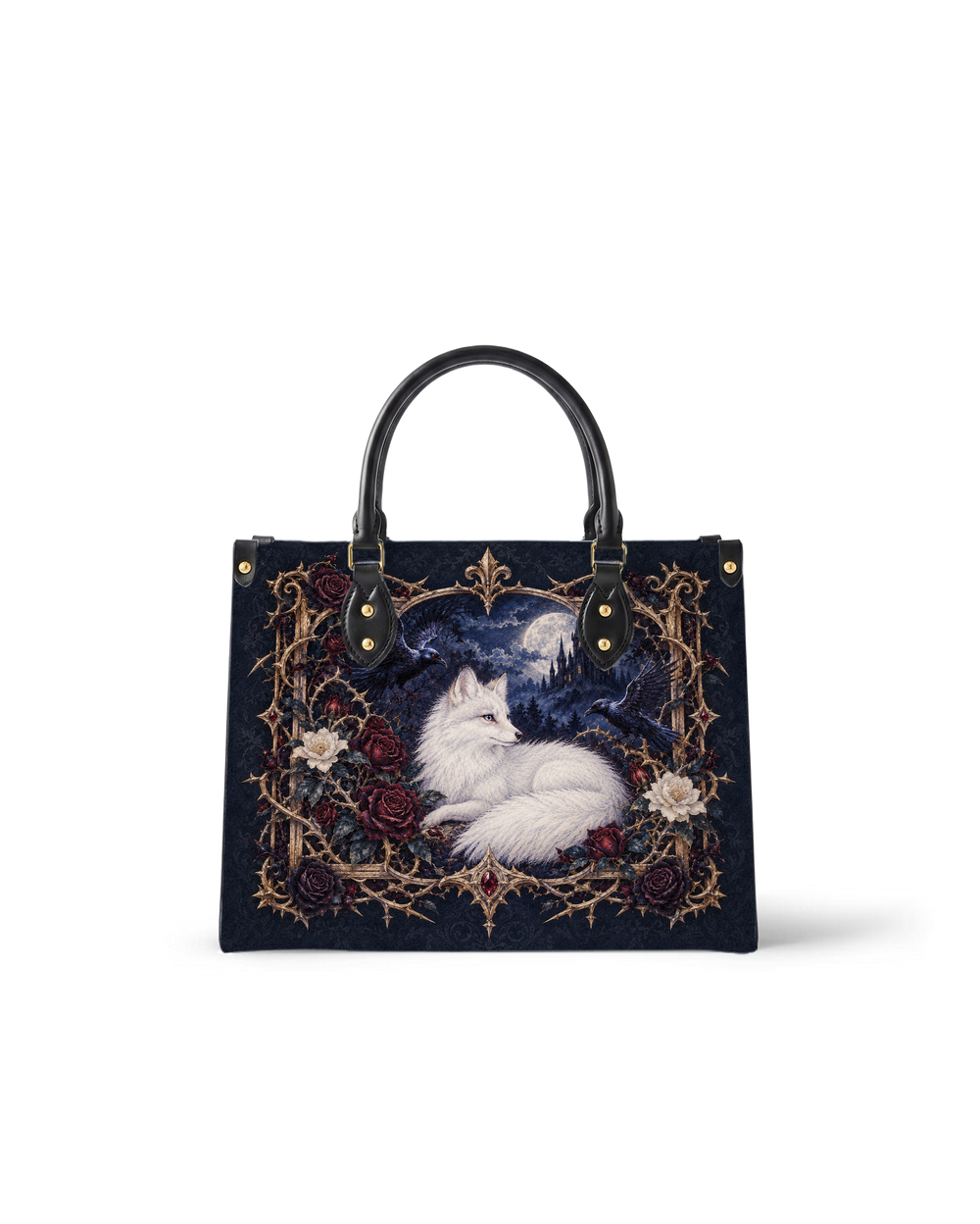 Vulpine Raven Leather Handbag