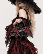 Crimson Oath Bat Wing Bag