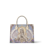 Holy Skeleton Leather Handbag