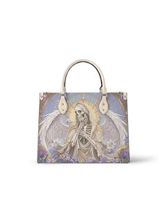 Holy Skeleton Leather Handbag