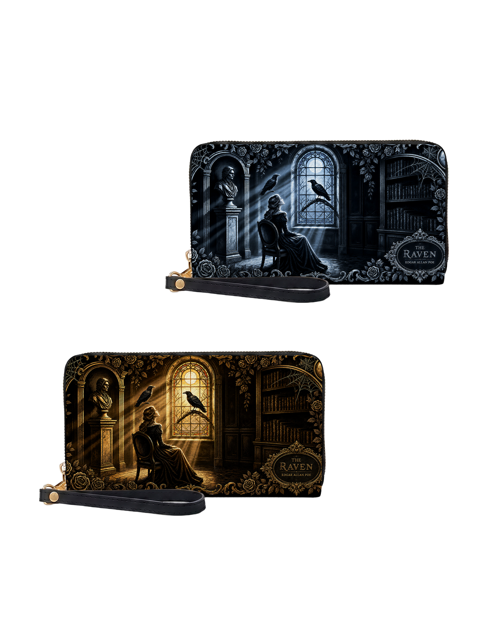Raven Ode Long Zip Wallet