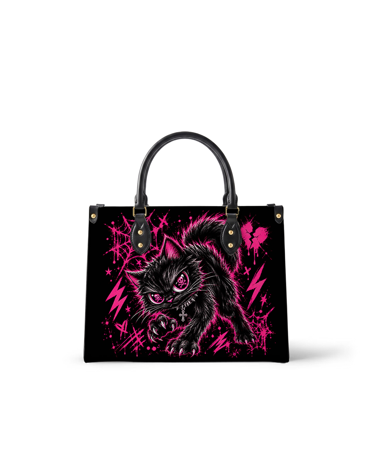 Pink Abyss Leather Handbag