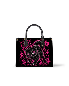 Pink Abyss Leather Handbag