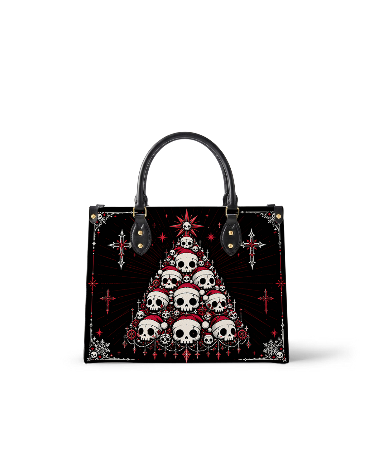 Skull Tree Leather Handbag