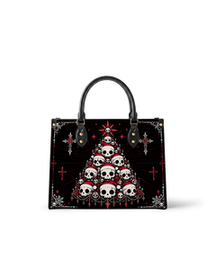 Skull Tree Leather Handbag