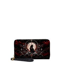 Winter Cat Long Zip Wallet