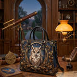 Stellar Owl Leather Handbag