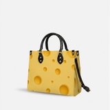 Cheese Bubbly Leather Handbag