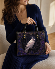 Moon Crow Leather Handbag