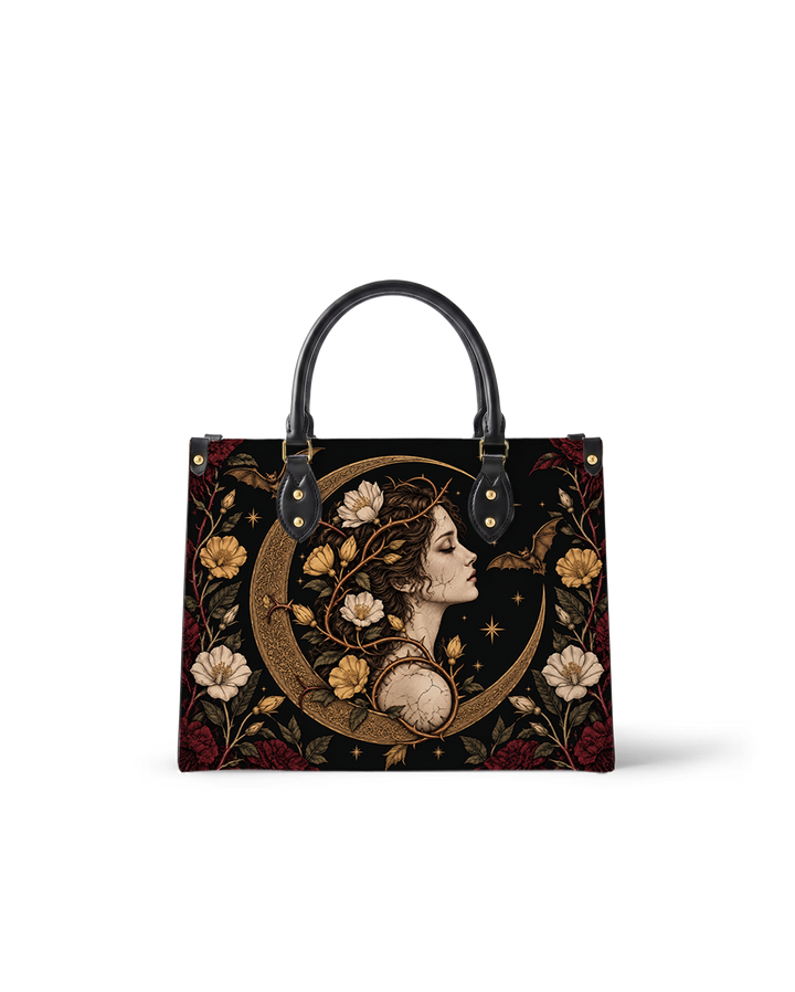 Moon Goddess Leather Handbag