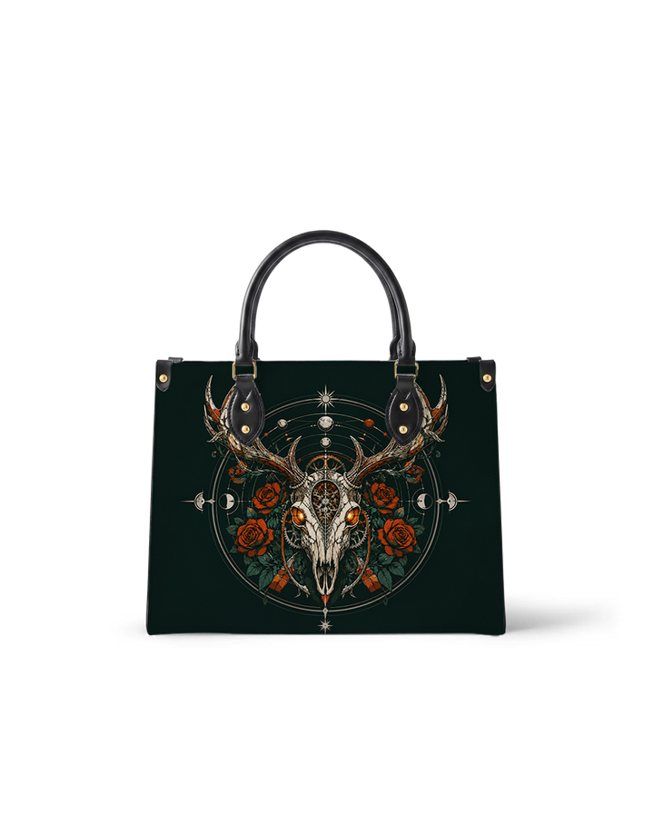 Bone Moon Leather Handbag