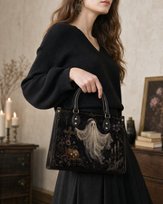 Ghost Veil Leather Handbag