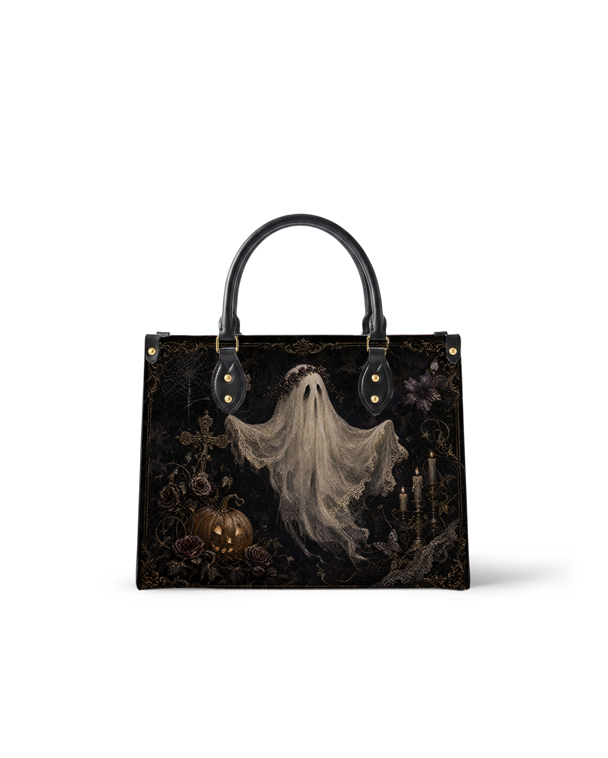 Ghost Veil Leather Handbag