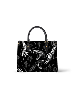Night Serp Leather Handbag