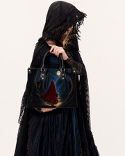 Midnight Redhood Leather Handbag
