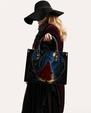 Midnight Redhood Leather Handbag