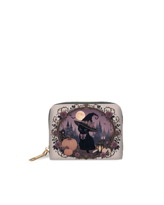 Moon Witch‑Cat Mini Wallet