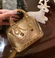 Gold Dice Crackle Mini Bag