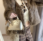 Gold Dice Crackle Mini Bag