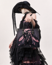 Dusk Moon Bunny Leather Handbag
