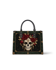 Osseous Rose Leather Handbag