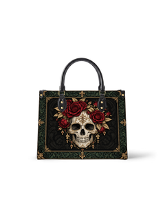 Osseous Rose Leather Handbag