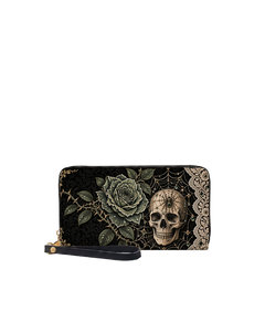 Rose Reticulum Long Zip Wallet
