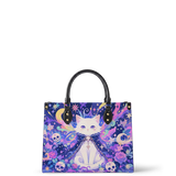 Astral Mew Leather Handbag