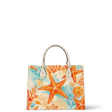Coral Star Leather Handbag
