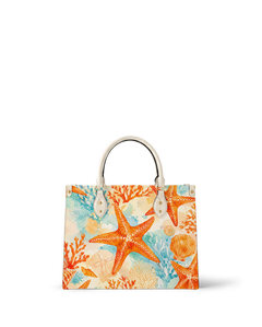 Coral Star Leather Handbag