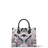 Tearful Iris Leather Handbag