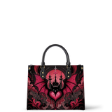 Bat Castle Leather Handbag