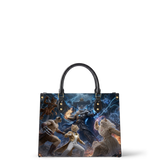 FelineFate Leather Handbag
