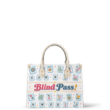 Mahjong Blind Pass Leather Handbag