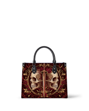 Crimson Arbiter Leather Handbag