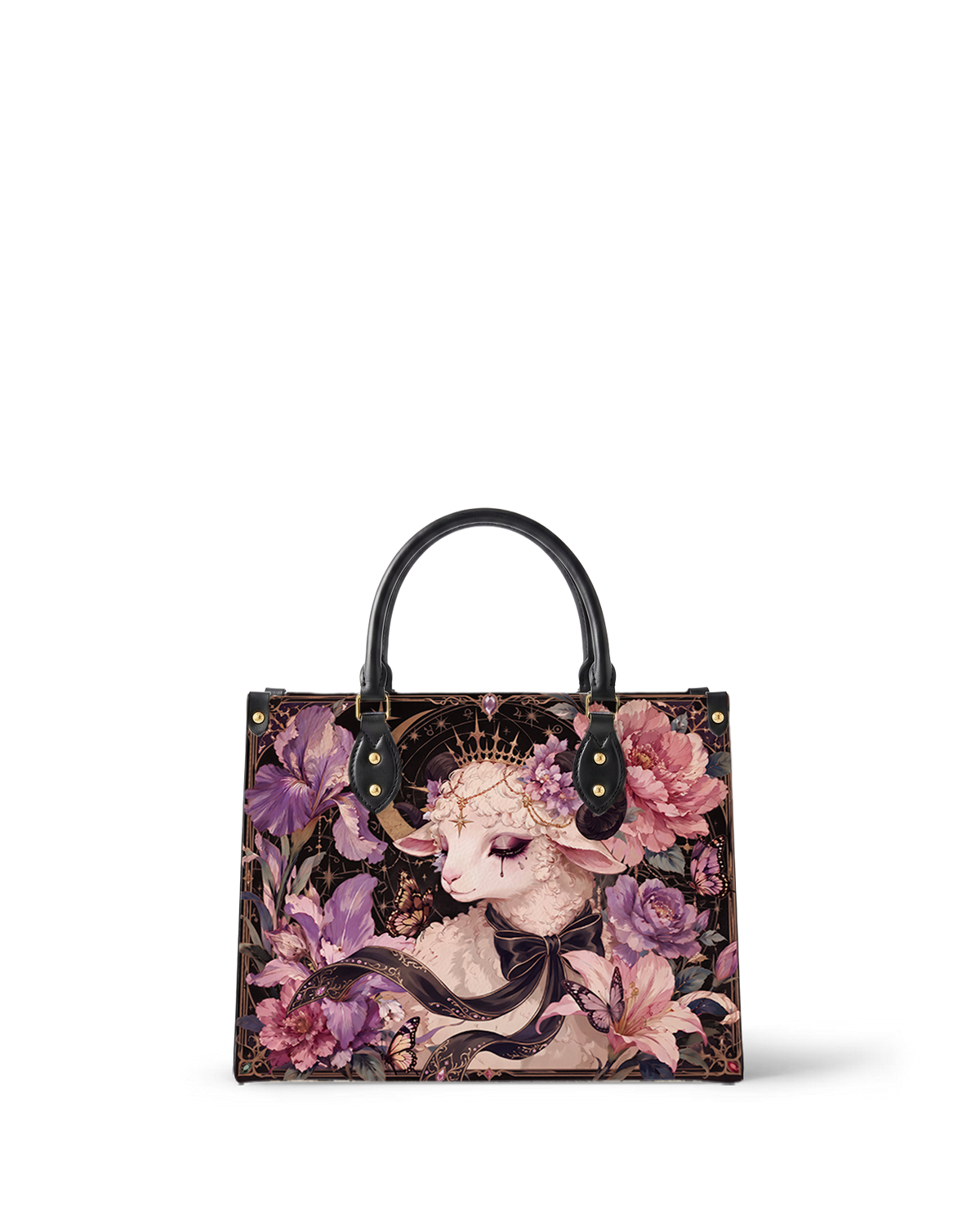 Floral Rite Leather Handbag